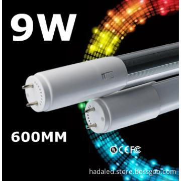 Replaceable driver T8 0.6m LED tube light 9W CE approval PF93